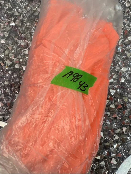 Japna tank top neon orange Coral-Orange Sleeveless Chiffon Tank Top - Picture 12 of 12